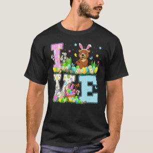T-shirt Ours Chasse aux oeufs de Pâques Amour Ours Dimanch