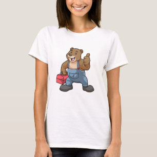 T-shirt Ours comme artisan avec boîte à outils