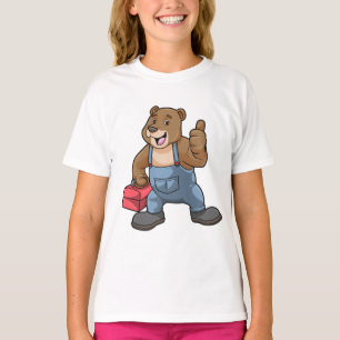 T-shirt Ours comme artisan avec boîte à outils