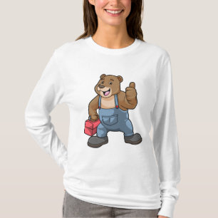 T-shirt Ours comme artisan avec boîte à outils
