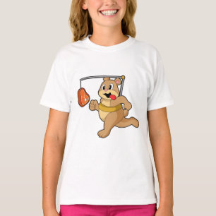 T-shirt Ours comme coureur
