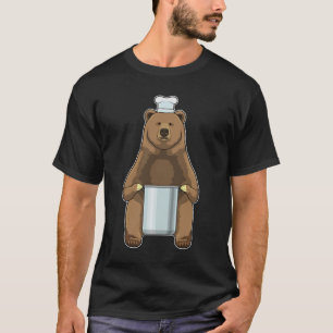 T-shirt Ours comme cuire avec pot de Cuisine