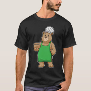 T-shirt Ours comme cuire avec tablier de Cuisine et Bowl