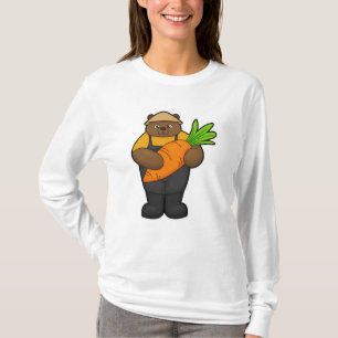 T-shirt Ours comme fermier avec carotte