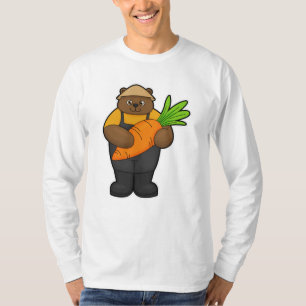 T-shirt Ours comme fermier avec carotte