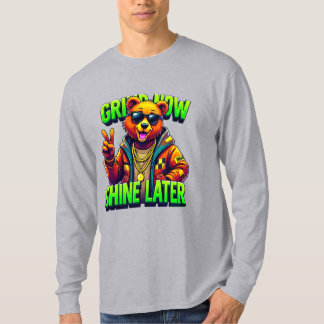 T-shirt Ours cool portant des lunettes de soleil et un swe