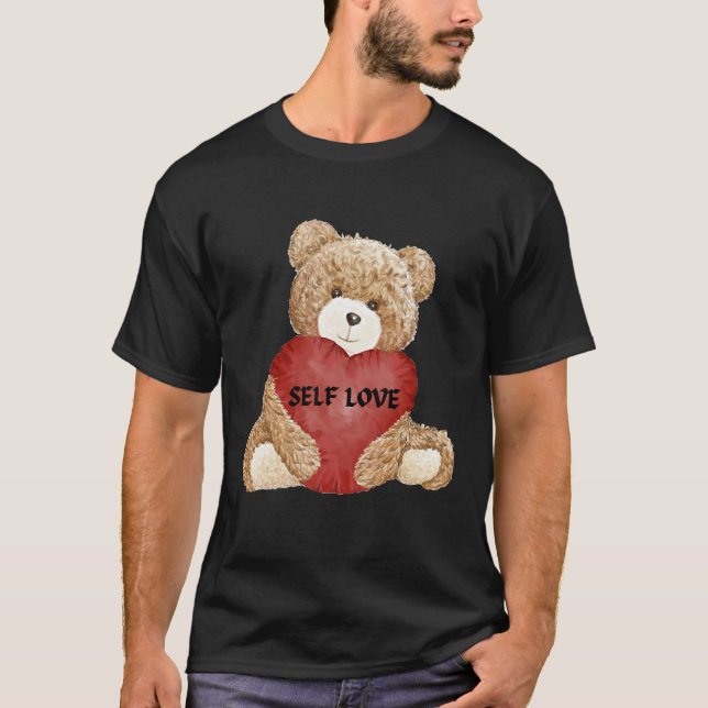 T-shirt Ours cool Teddy Avec Coeur Teddy Selflove Self Lo (Devant)