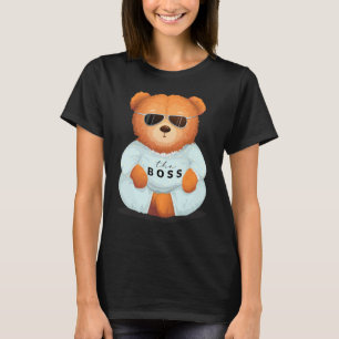 T-shirt Ours cool Teddy Avec Lunettes De Soleil Teddy Le B