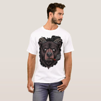 T-shirt Ours cornu mystique