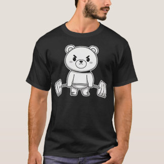 T-shirt Ours Culturiste Haltérophilie Salle de Sport Sport