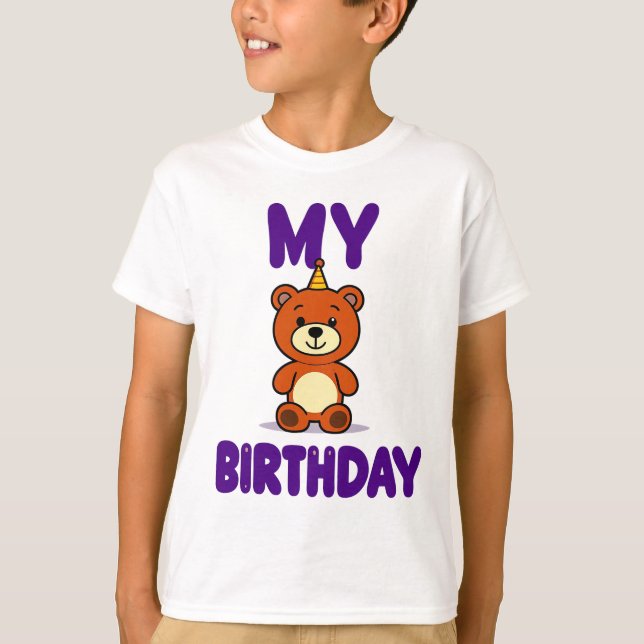 T-shirt Ours d'anniversaire (Devant)