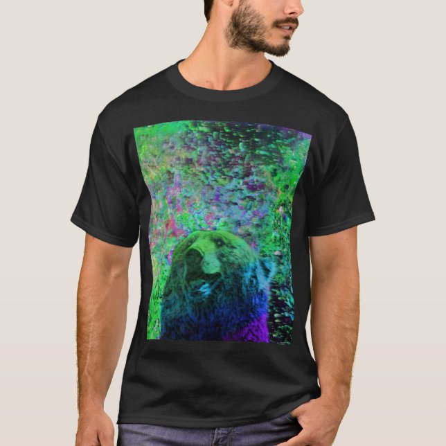 T-shirt Ours dans l'espace (Devant)
