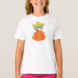 T-shirt Ours D'Automne, Ours Mignons, Ours Avec Casquette,