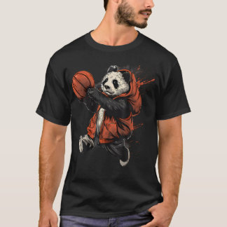 T-shirt Ours de basketball Amateur de basketball Dessin d'