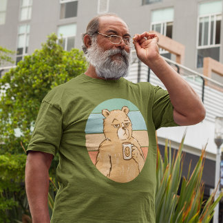 T-shirt Ours de café"