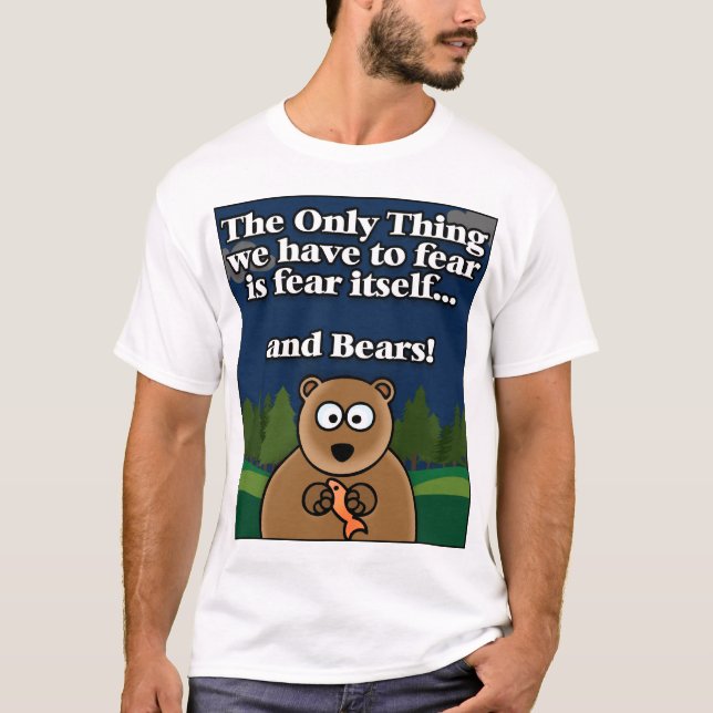 T-shirt Ours de crainte (Devant)