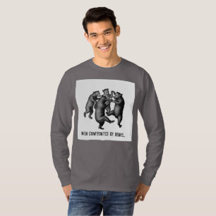 T-shirt Ours de danse gris