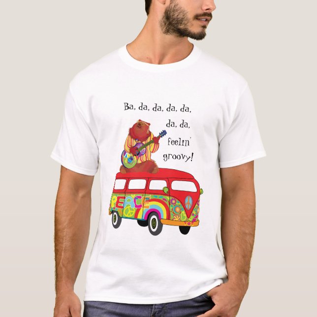 T-shirt ours de guitare super (Devant)