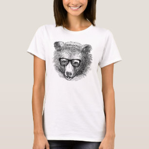 T-shirt Ours de hippie