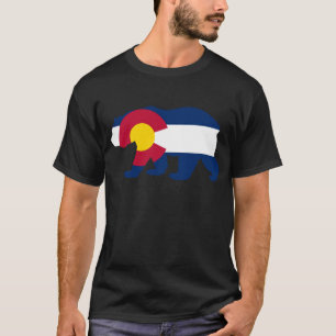 T-shirt Ours de la Californie de drapeau du Colorado