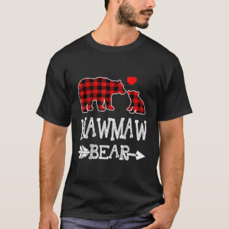 T-shirt Ours de Mawmaw Pyjama de Noël Rouge Pâte de Buffle