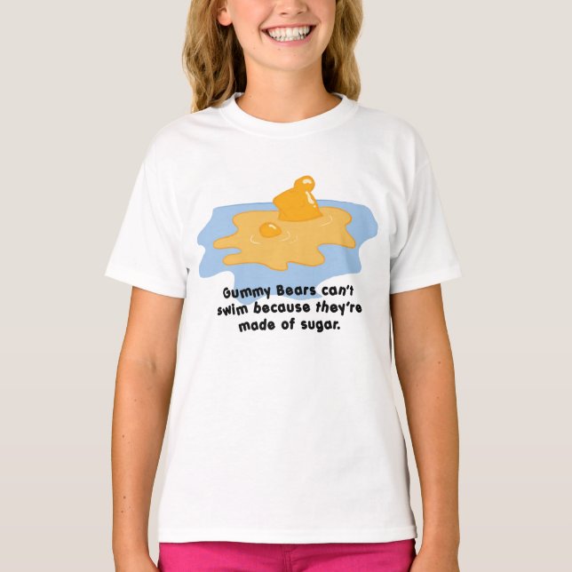 T-shirt Ours de natation (Devant)