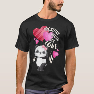 T-shirt Ours de panda de Saint Valentin aux coeurs