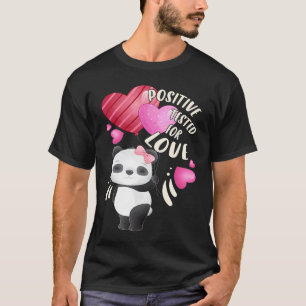 T-shirt Ours de panda de Saint Valentin aux coeurs