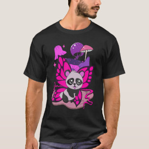 T-shirt Ours de Panda d'insecte Papillon Champignons Cute 