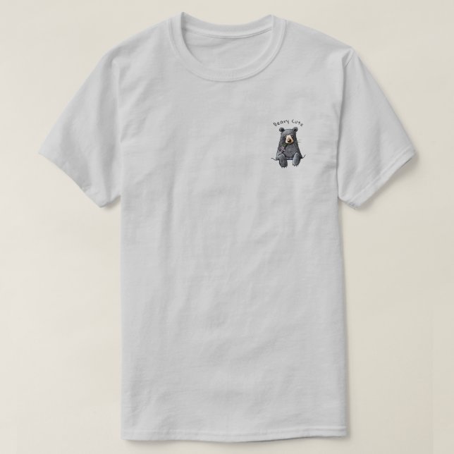 T-shirt Ours de poche KiniArt (Design devant)