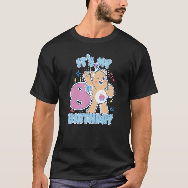 T-shirt Ours de soins Ours d'anniversaire C'est mon 8e ann (Devant)