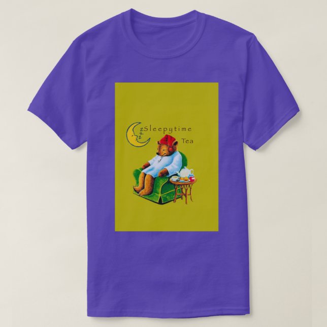 T-shirt Ours de thé pendant le sommeil (Design devant)
