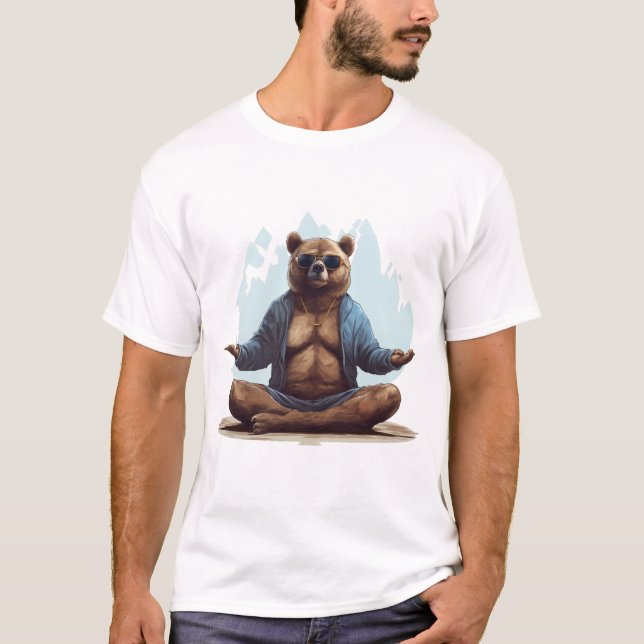 T-shirt Ours de yoga (Devant)
