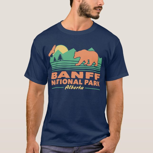 T-shirt Ours du parc national Banff (Devant)