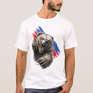 T-shirt Ours dynamique éclaboussure de peinture – Concepti