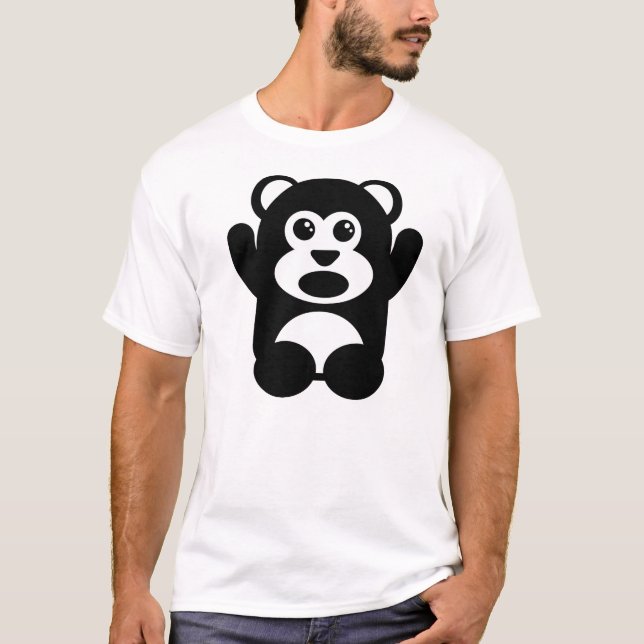 T-shirt Ours effrayé (Devant)