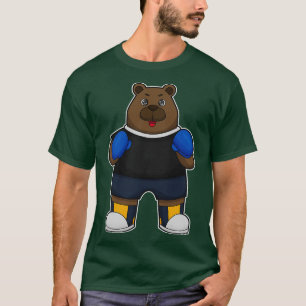 T-shirt Ours en boxeur avec gants de boxe
