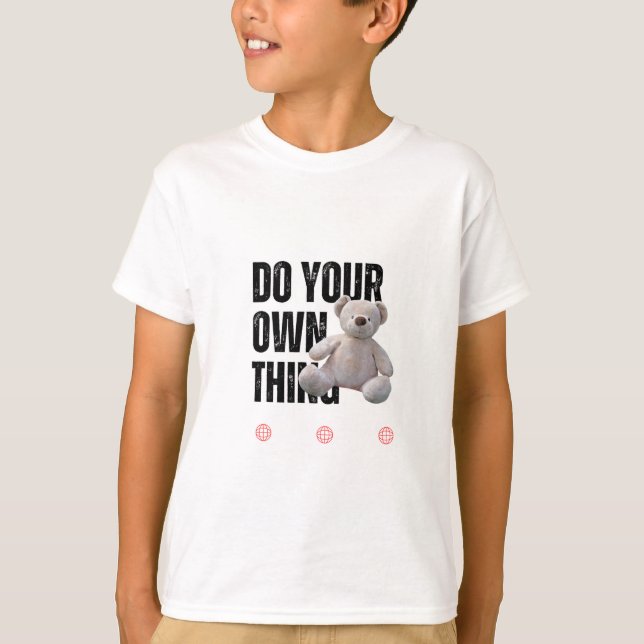 T-shirt ours en peluche (Devant)
