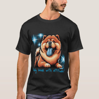 T-shirt Ours en peluche avec attitude! chow-chow