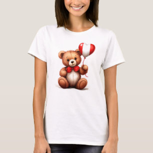 T-shirt ours en peluche & ballon avec drapeau péruvien.