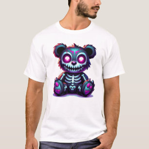 T-shirt Ours en peluche magique noir