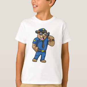 T-shirt Ours en tant qu'agent de police en uniforme de pol