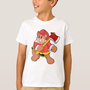T-shirt Ours en tant que pompier avec Ax