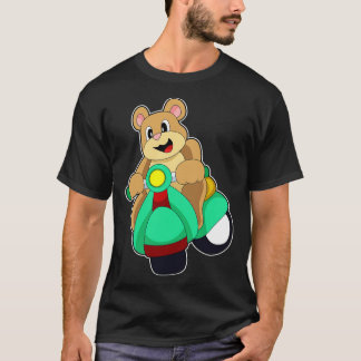 T-shirt Ours en vélo avec Scooter