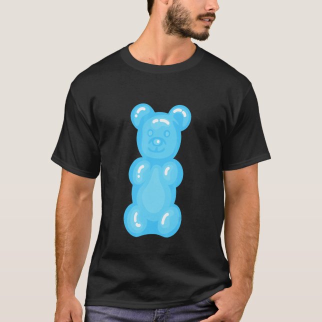 T-shirt Ours Enfants Léger Bleu Gomme Ours (Devant)
