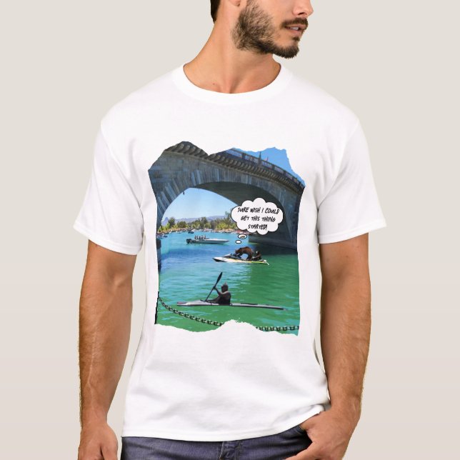 T-shirt Ours et petit sur Jet ski dans le lac Havasu (Devant)