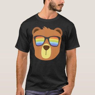 T-shirt Ours Gay Avec Lunettes De Soleil Mois Fierté Lgbt