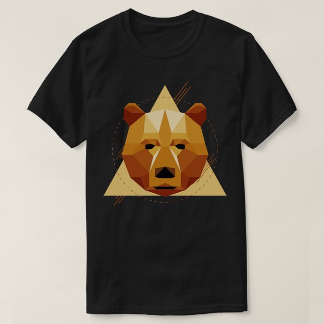 T-shirt Ours géométrique (Design devant)