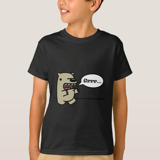 T-shirt Ours gris (Devant)