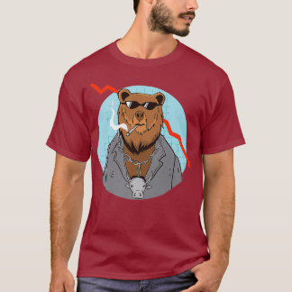 T-shirt Ours Investisseurs Dividendes Capitalisme Marché S
